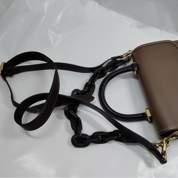 Coach Rogue HARD TO FIND Top Handle Bag In Brass/Dark Stone Multi MSRP: $695.00 - Picture 11 of 16